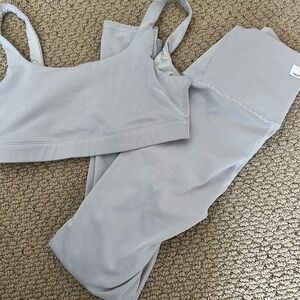 Vuori Grey sports bra & leggings set